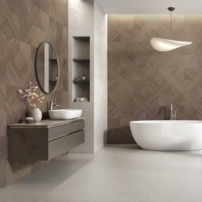 The Tile Life Huntsman 4" x 4" Brun Wood Deco Matte Porcelain Tile Sample, 1 Piece