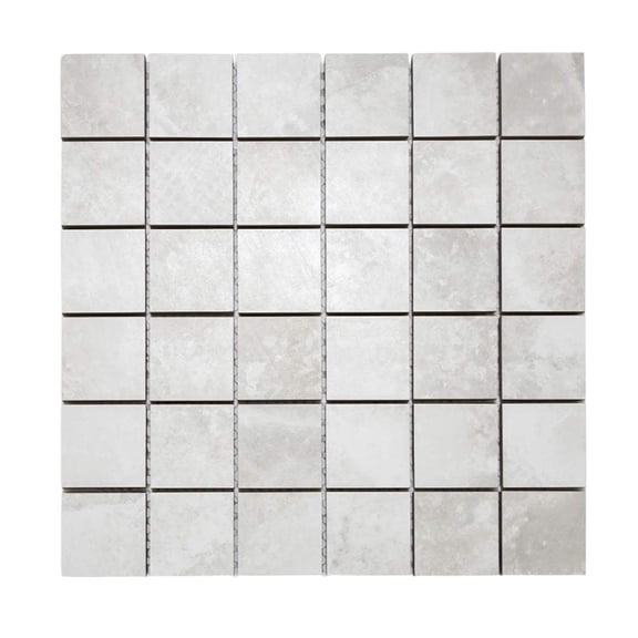The Tile Life Nimbus 4" x 4" Blanco Matte Porcelain Mosaic Tile Sample, 1 Piece