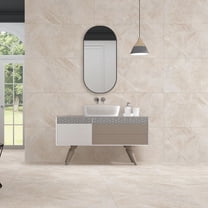 The Tile Life Nimbus Crema Matte Porcelain Floor & Wall Tile, 4 x 4 in, 1-Piece Sample