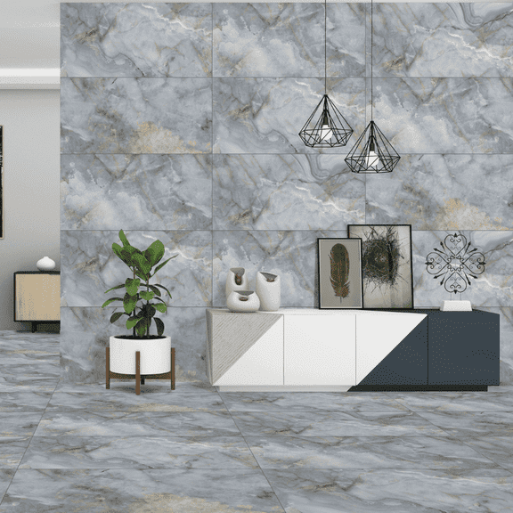 The Tile Life Nova Azul Matte Porcelain Floor & Wall Tile, 4 x 4 in, 1-Piece Sample