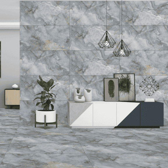 The Tile Life Nova Azul Matte Porcelain Floor & Wall Tile, 4 x 4 in, 1-Piece Sample