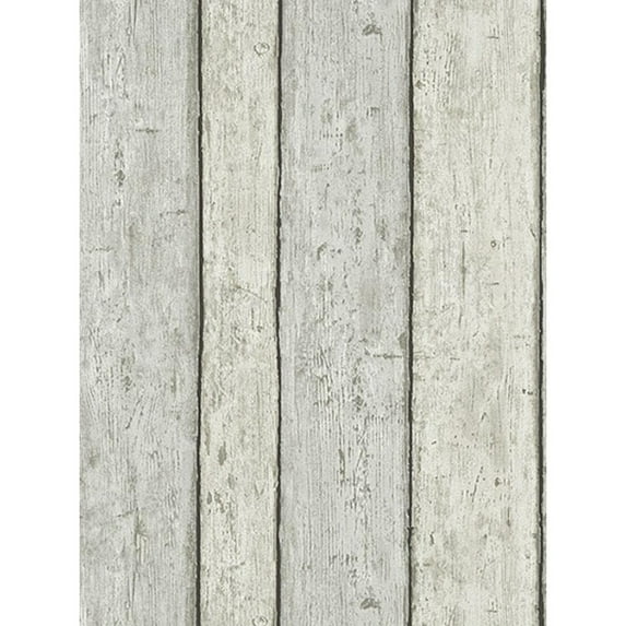 Sample for display purpose only.Concord Wallcoverings Textured Wallpaper Modern Faux Wooden Planks, Grey, 7 In x 10 In, 682710