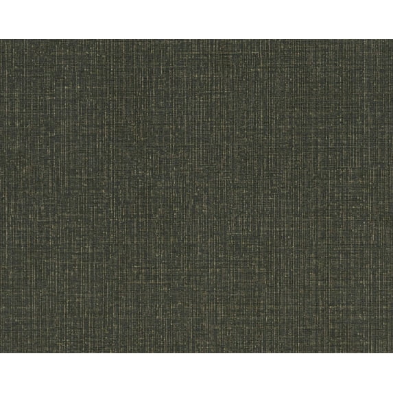 Sample for display purpose only.Concord Wallcoverings Textured Wallpaper Plain Tweed, Black Gold, 7 In x 10 In, 386942