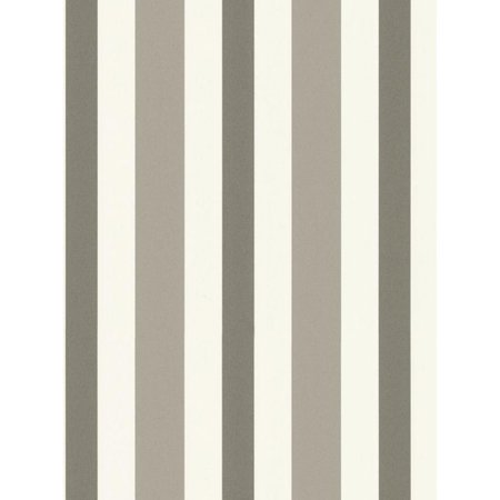 Sample for display purpose only.Concord Wallcoverings Textured Wallpaper Stripes Vertical Wide Lines, White Silver Gray, 7 In x 10 In, 885616