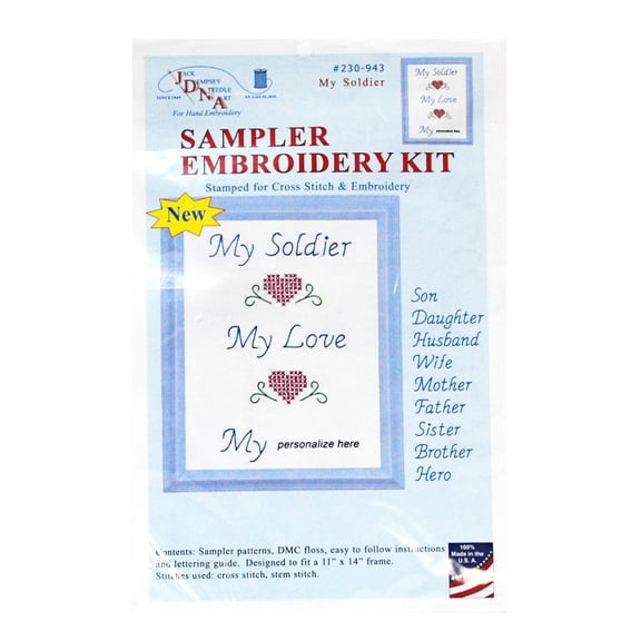 Sampler Embroidery Kit Soldier