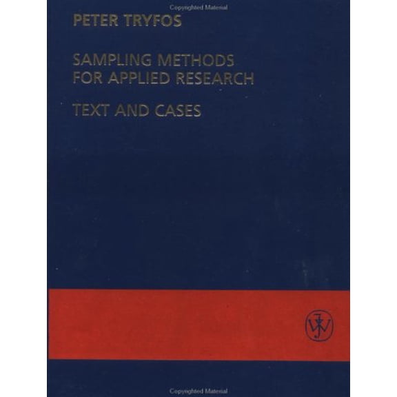 Pre-Owned Sampling Methods for Applied Research: Text and Cases (Paperback) 0471047279 9780471047278