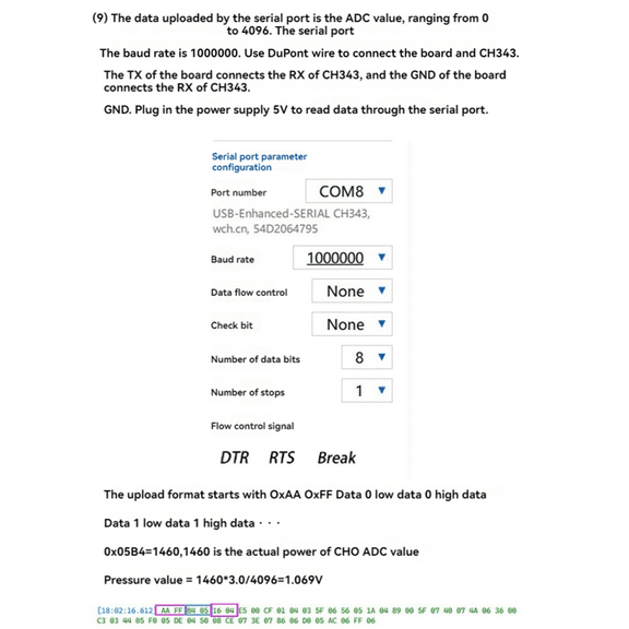 Sampling Module STM32F407ZET6 24-Channel 12Bit AD Sampling Module Data Acquisition Type-C Interface Module