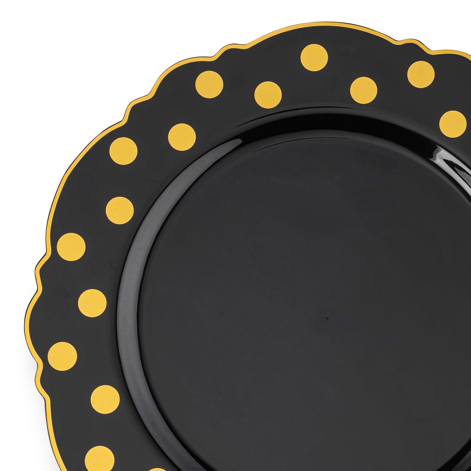 And Gold Black And White Polka Dot Paper Plates Black Gold Stars