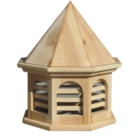SamsGazebos English Cottage Garden Octagon Wood Cupola, 20-Inch Tall