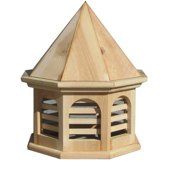SamsGazebos English Cottage Garden Octagon Wood Cupola, 20-Inch Tall