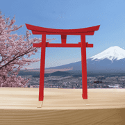 SamsGazebos Miniature Red Japanese Torii Gate, 26-Inch, Handmade