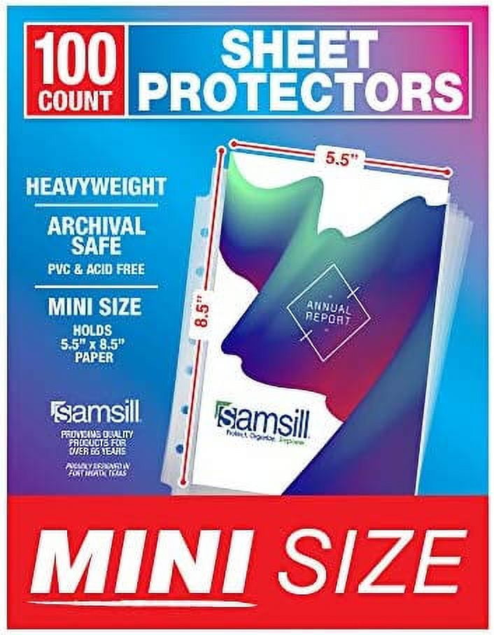 Samsill Scrapbook Refill Pages 12x12 Inches 100 Pack Super Heavyweight  Clear Fits 3 Ring Scrapbook Binders and 12x12 Photo Album Refill Pages  Archival Safe Top Loading Acid Free PVC Free 100 Pack 12x12