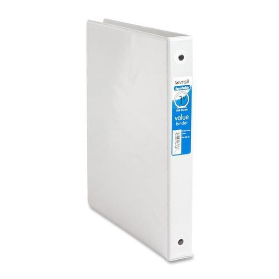 Samsill 18539 Round View Binder w/2 Pckts 1-1/2 in. Cap. 11 in.x8-1/2 in. BK/WE