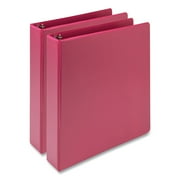 Samsill Earth's Choice 1 1/2" 3-Ring View Binders Pink 2/Pack (SAMMP286576)