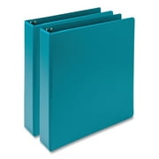 Samsill Earth's Choice 1 1/2" 3-Ring View Binders Teal 2/Pack (SAMMP286577)