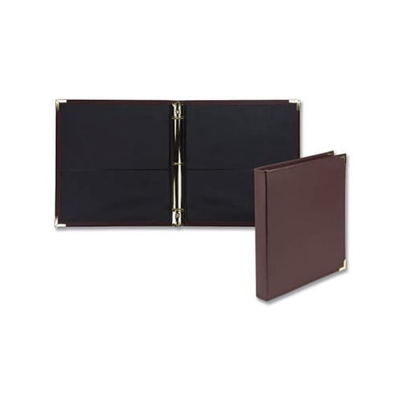 Samsill Classic Collection Executive Presentation 1" Round Ring Binder, Burgundy