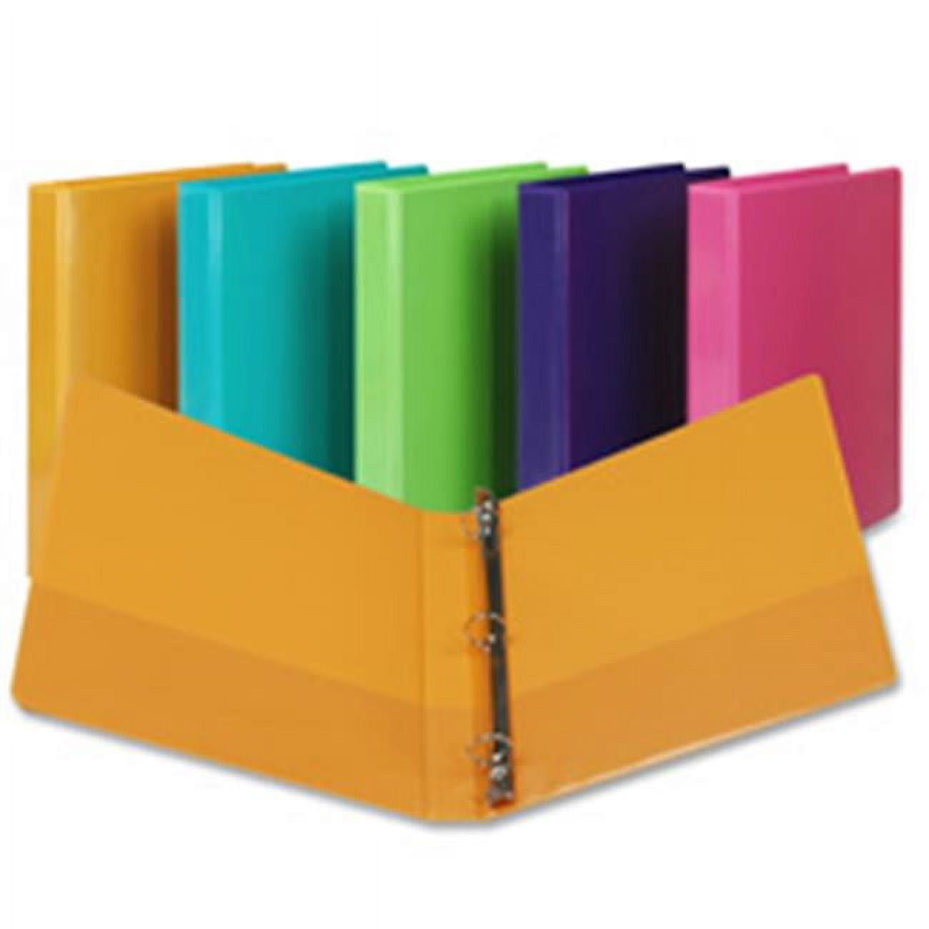 Samsill Earth's Choice Plant-Based Durable Fashion View Binder, 3 Rings 2 Capacity 11 X 8 5 Purple 2 Pack