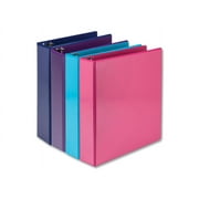Samsill Durable 2 Inch View D-Ring Binder - Fashion Assortment 4 Pack, Assorted, 4 / Pack (Quantity)
