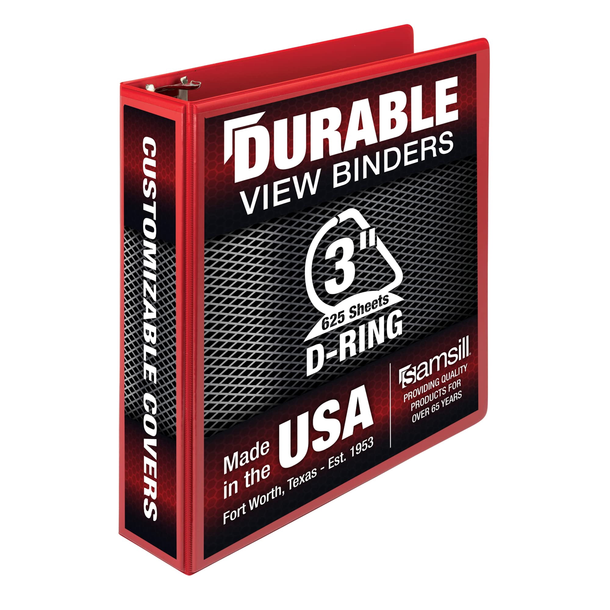 Samsill Durable 3 Inch Binder, Made in the USA, D Ring Binder ...