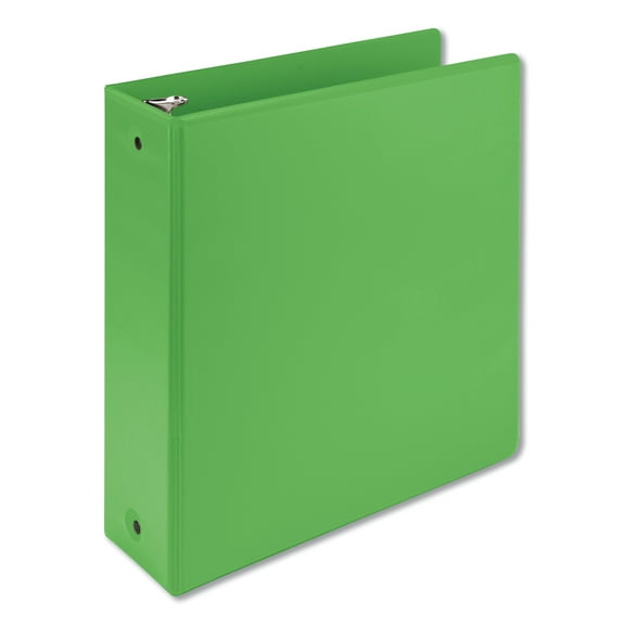 Samsill Earth's Choice Biobased Economy Round Ring View Binders, 3 Rings, 3" Capacity, 11 x 8.5, Lime -SAM17385