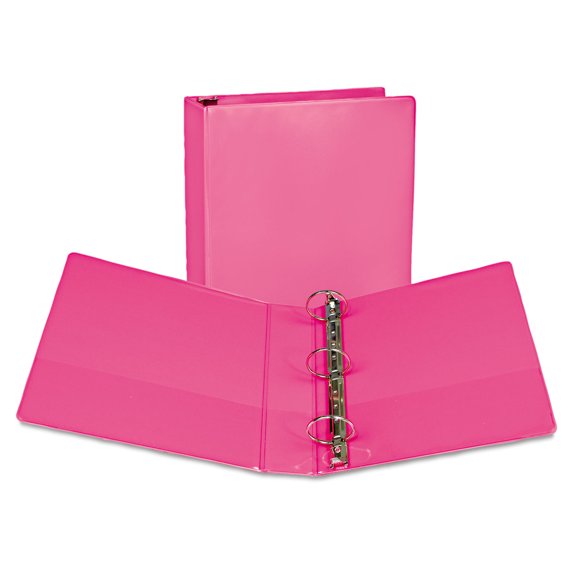 Samsill Earth's Choice Durable 2" Round Ring View Binders, Pink 2 Pack