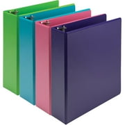Samsill Earths Choice Plant-Based Durable 3 Inch 3 Ring View Binders - Assorted, Assorted