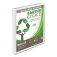 thumbnail image 1 of Samsill Earth's Choice Plant-Based Round Ring View Binder, 3 Rings, 0.5" Capacity, 11 x 8.5, White, 1 of 3