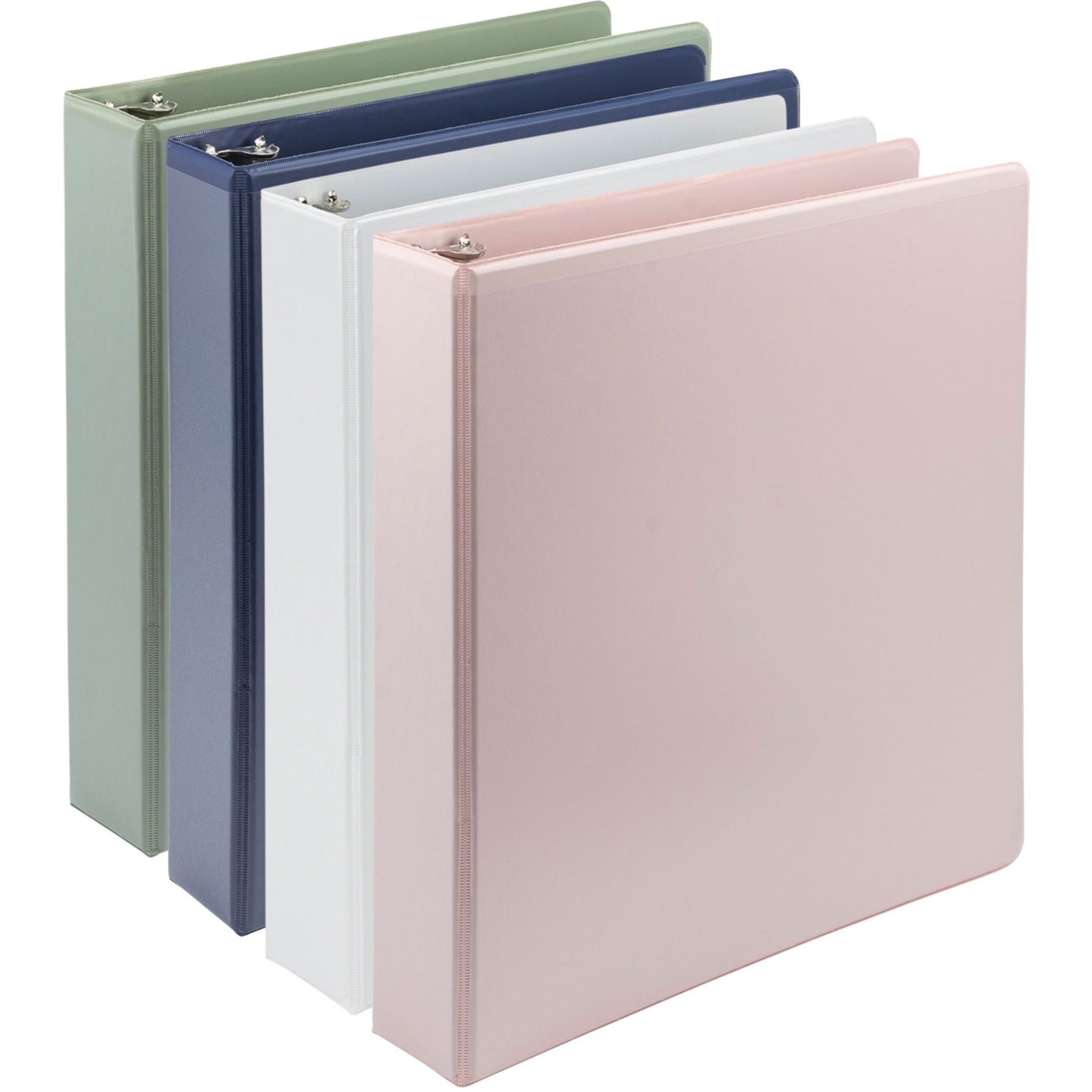Samsill Earth's Choice Plant-Based View Durable 1.5 Inch 3 Ring Binders - Assortment 4 Pack, 4 Pack (Quantity)