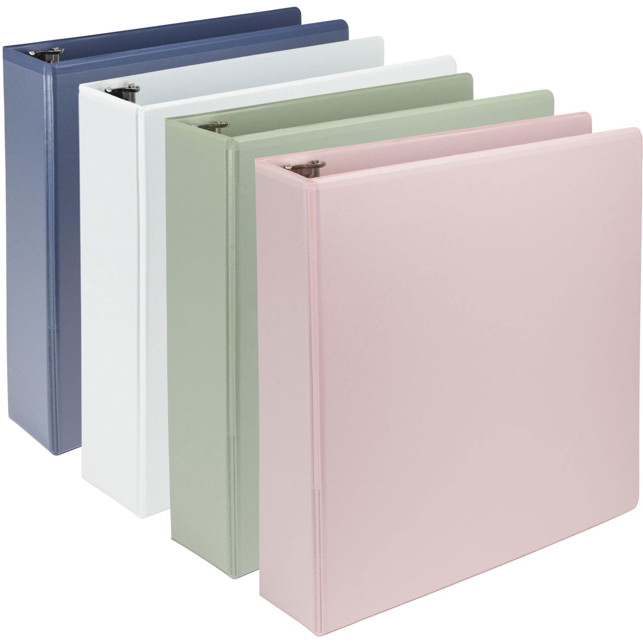 Samsill Earth's Choice Plant-Based View Durable 2 Inch 3 Ring Binders - Assortment 4 Pack, Assorted, 4 Pack (Quantity)