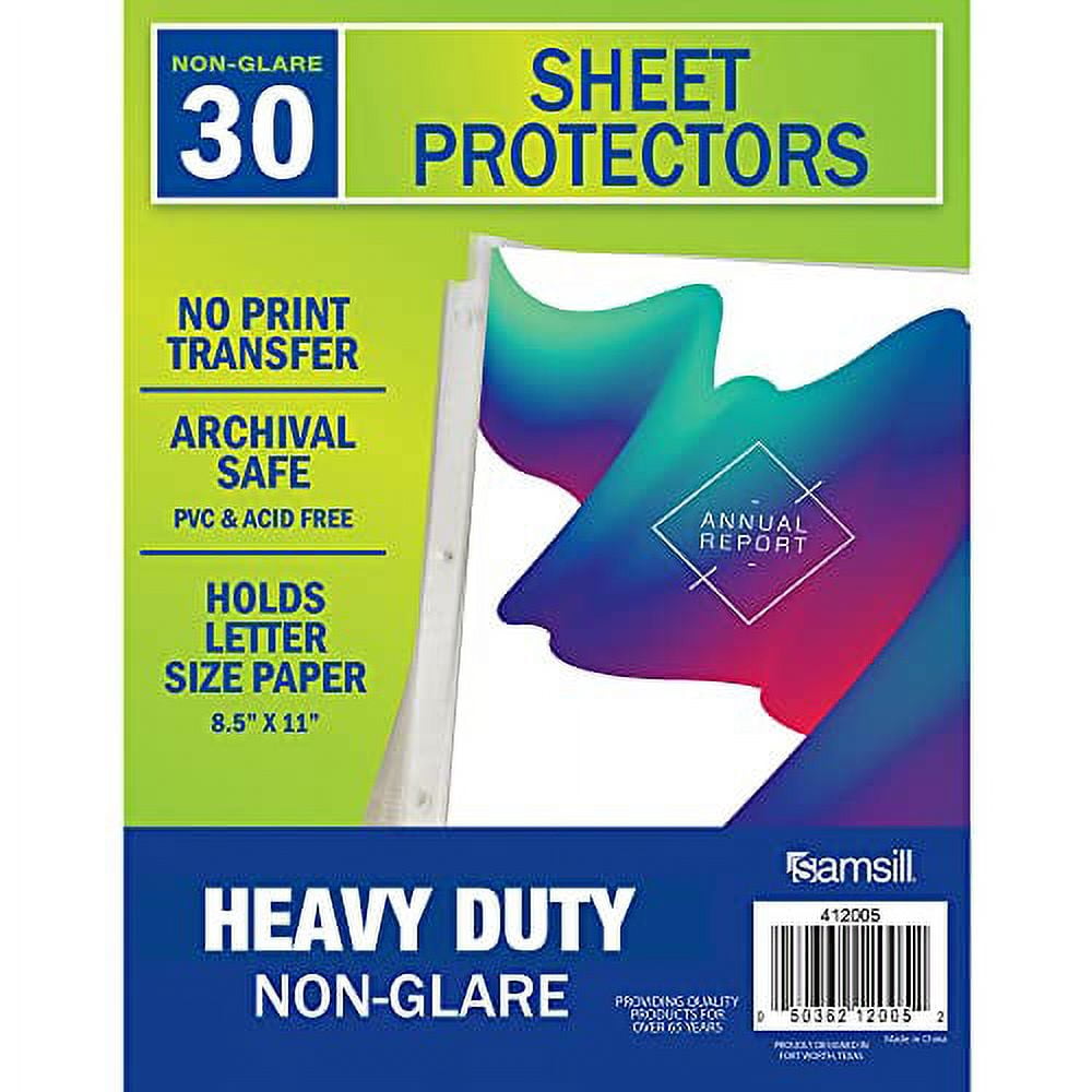 KTRIO Sheet Protectors 8.5 x 11 inch Clear Page Protectors for 3 Ring Binder Plastic Sleeves for Binders Top Loading Paper Protector Letter Size