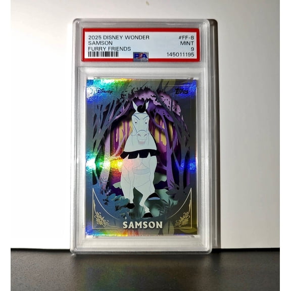 Samson 2025 Topps Disney #FF-8 Furry Friends Card Sleeping Beauty PSA 9