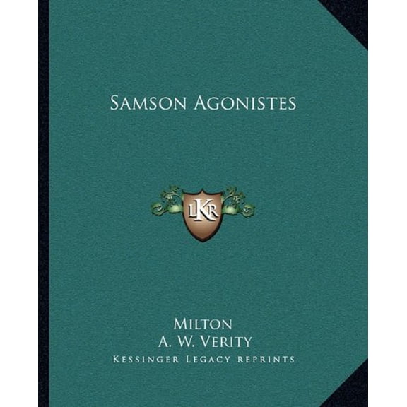Samson Agonistes Paperback 1162633794 9781162633794 Milton