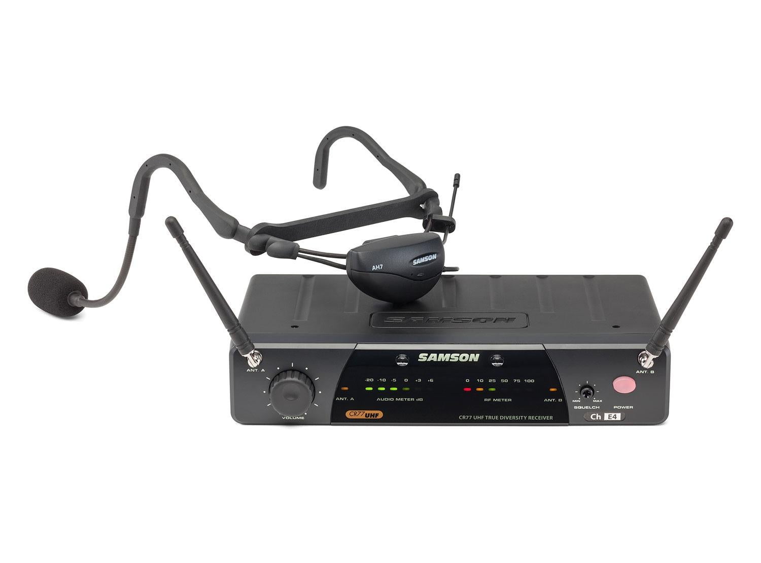 Samson AirLine 77 AH7 Wireless Fitness Headset Microphone System (K2490.975 MHz)