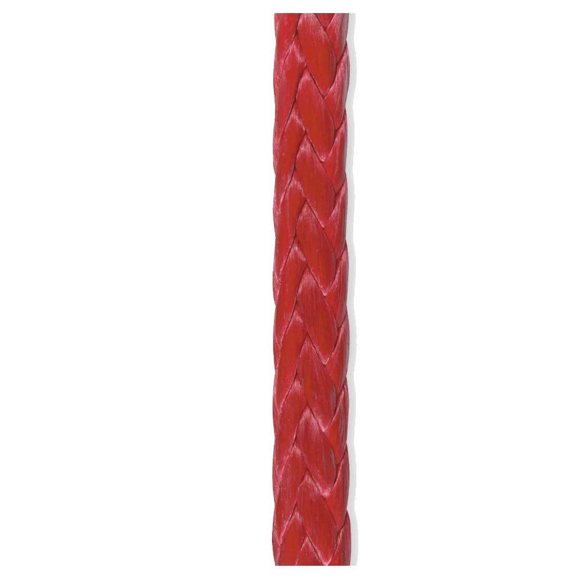 Samson Amsteel Blue Rope 7/64 - 100ft Dyneema 12-Strand, High Strength, Low Stretch, Floats (Red)
