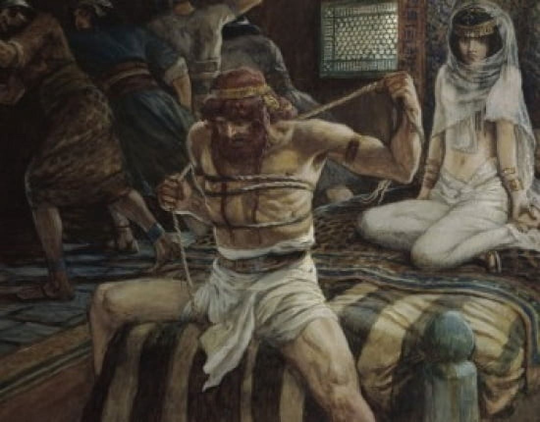Samson Breaks his Cords James Tissot (1836-1902French) Jewish Museum New York Canvas Art - James Tissot (24 x 36)