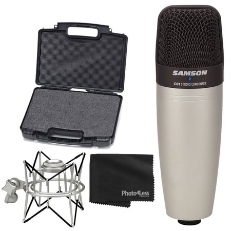 Samson C01 Studio Condenser Mic + Samson Spider Shock Mount + Cloth
