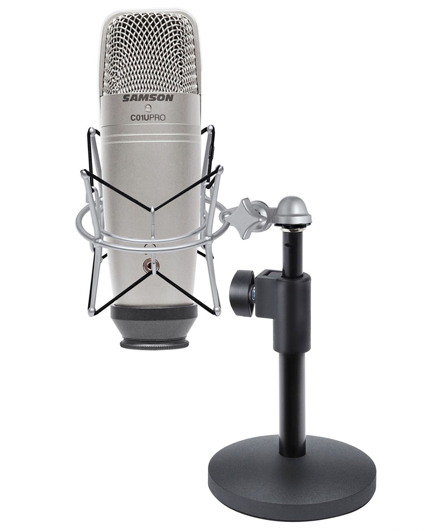 Samson C01U Pro Recording Podcast Microphone+Shock Mount+