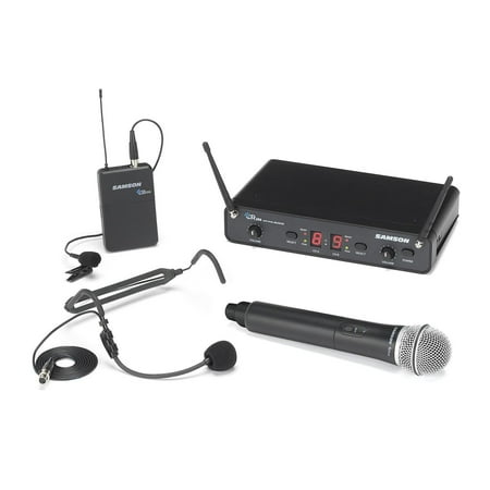 Samson - Concert 288 2-Ch. UHF Wireless Vocal Microphone System - Black