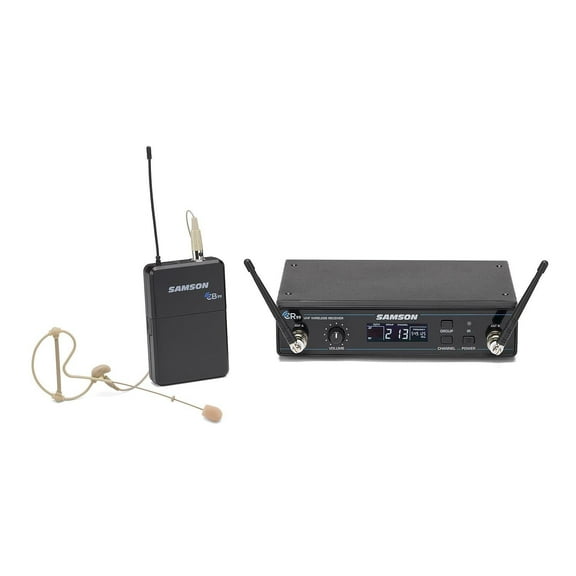 Samson Concert 99 Earset Frequency-Agile UHF Wireless System, Includes CR99 Receiver, CB99 Beltpack Transmitter, SE10 Earset, K: 470-494MHz