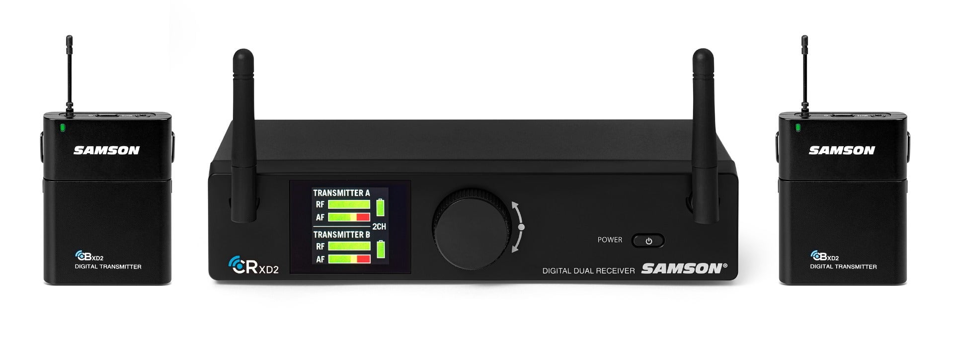 Samson Concert XD2 Dual Presentation Wireless Microphone System Lavaliere