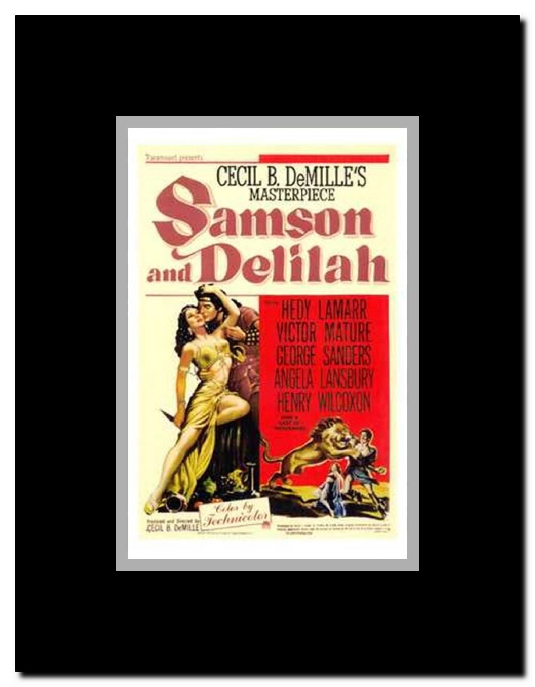 Samson Delilah Framed Movie Poster