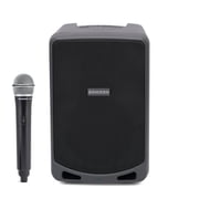 Samson Expedition XP106W 6 Portable Rechargeable Powered PA DJ Speaker+Mic