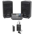 thumbnail image 1 of Samson Expedition XP800 800 Watt 8" PA DJ Speakers+Active Mixer+Lavalier Mic, 1 of 11