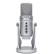 Samson G-Track Pro Professional USB Condenser Microphone with Audio Interface Silver
