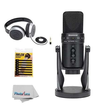 Samson G-Track Pro Professional USB Mic & shock Mount Cradle + Headphone & More