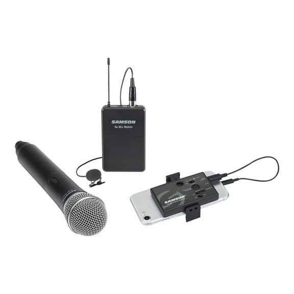 Samson Go Mic Mobile PXD2 Beltpack Transmitter with LM8 Lavalier Microphone