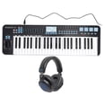 thumbnail image 1 of Samson Graphite 49 Key USB MIDI DJ Keyboard Controller w/ Fader/Pads+Headphones, 1 of 8