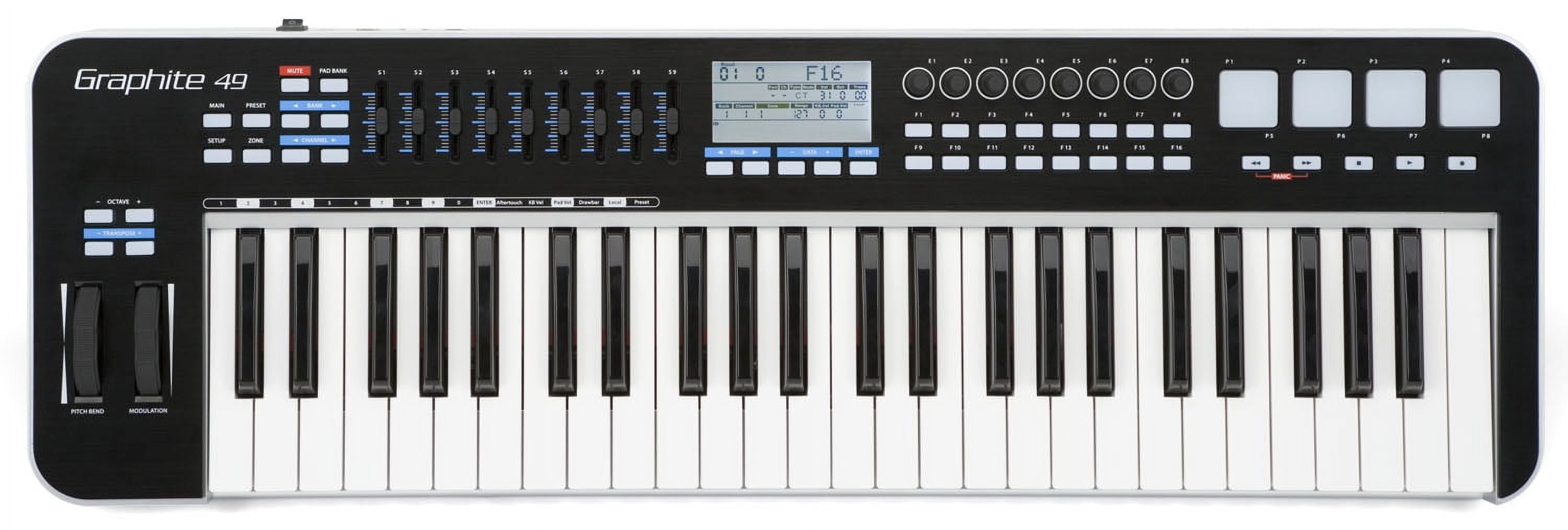 Samson Graphite 49 USB MIDI Controller, 49-Keys
