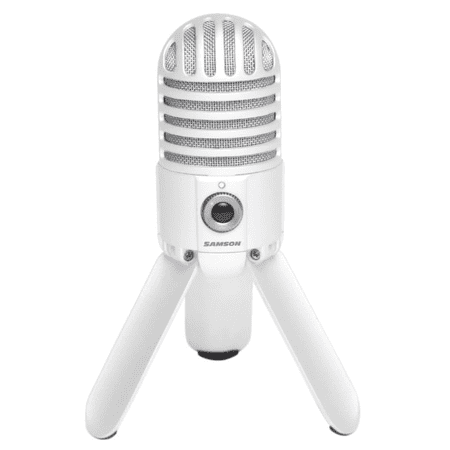 Samson Meteor Mic USB Studio Condenser Microphone (White) White Studio Microphone