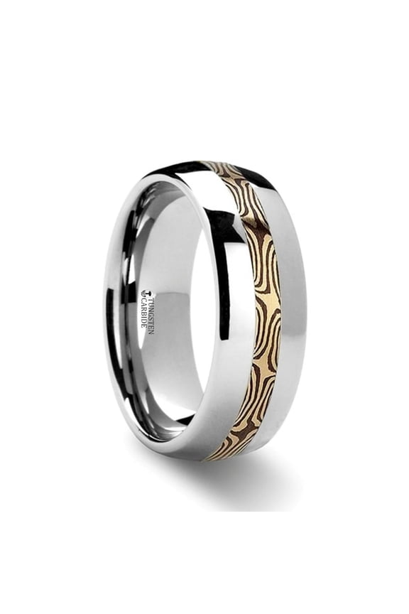 Samson Mokume Inlaid Tungsten Carbide Ring